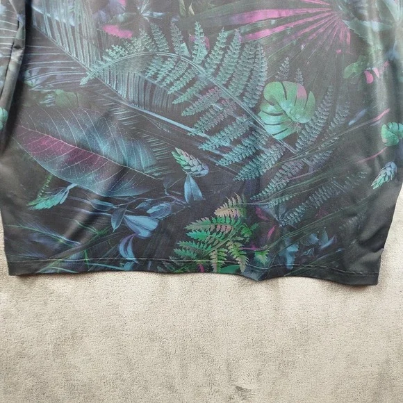 Sunday Swagger Shirt Mens 2XL Black Tropical Golf Polo Smith Bits Print - Picture 4 of 10